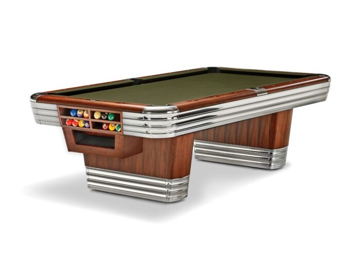 Brunswick Centennial 9ft American Pool Table With Gully - Rosewood & Chrome - Image 16