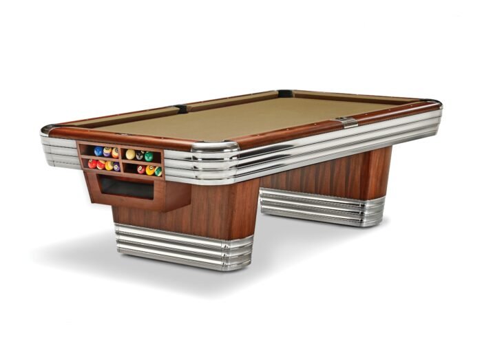 Brunswick Centennial 8ft American Pool Table With Gully - Rosewood & Chrome - Image 18