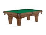 Brunswick Allenton 7ft American Pool Table with Tapered Leg - Rustic Dark Brown - Image 2