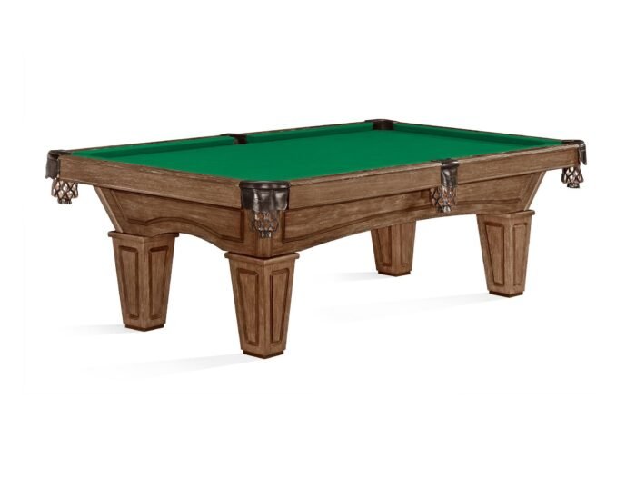 Brunswick Allenton 7ft American Pool Table with Tapered Leg - Rustic Dark Brown - Image 2