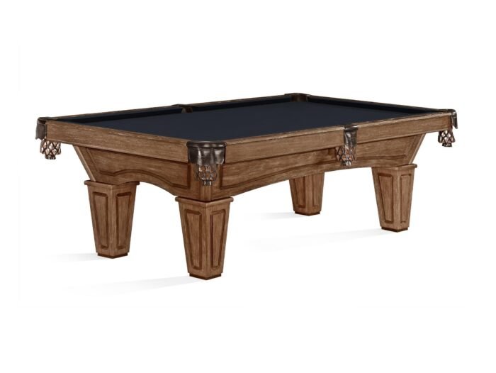 Brunswick Allenton 7ft American Pool Table with Tapered Leg - Rustic Dark Brown - Image 6
