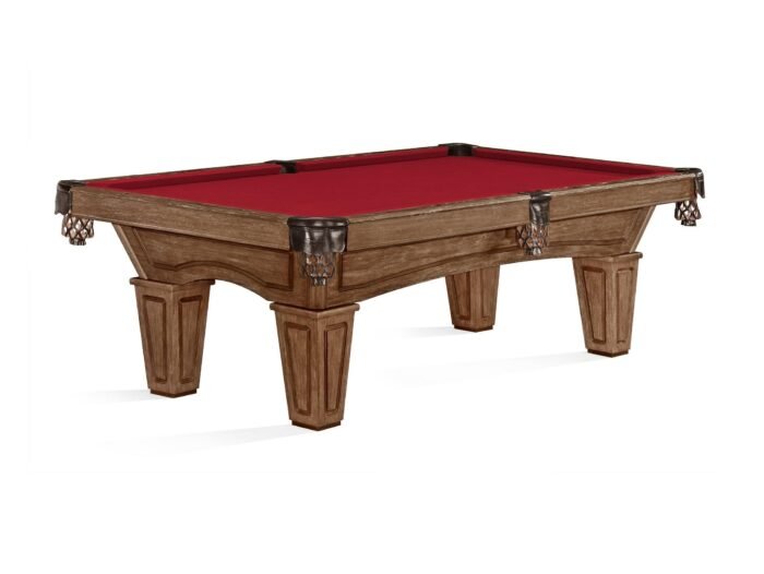 Brunswick Allenton 7ft American Pool Table with Tapered Leg - Rustic Dark Brown - Image 8