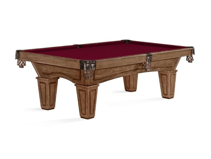 Brunswick Allenton 7ft American Pool Table with Tapered Leg - Rustic Dark Brown - Image 9