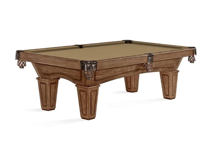 Brunswick Allenton 7ft American Pool Table with Tapered Leg - Rustic Dark Brown - Image 14