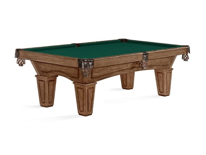 Brunswick Allenton 7ft American Pool Table with Tapered Leg - Rustic Dark Brown - Image 15