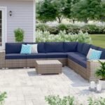 Stylish Rattan Wicker Person Seating Group With Premium Sunbrella Cushions Perfect For Outdoor Entertaining - Image 4