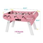 Rene Pierre Color Rose / Mademoiselle Foosball Table in Pink - Image 2