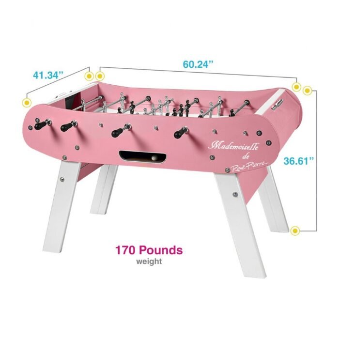 Rene Pierre Color Rose / Mademoiselle Foosball Table in Pink - Image 2