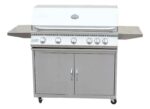 KoKoMo BBQ Grill Classic 40” 5-Burner Freestanding with Cart - 304 Stainless Steel - Image 2