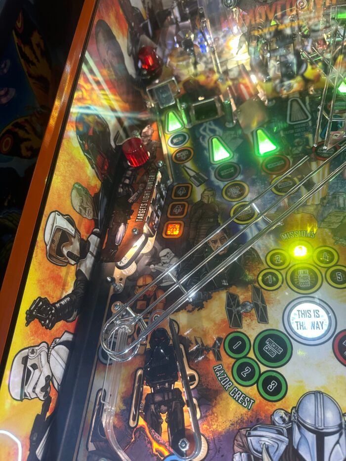 Stern Pinball LOADED The Mandalorian Premium Pinball Machine - Image 3