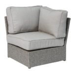 Outdoor Wicker Sectional With Weather Resistant Cushions And Table - Image 16