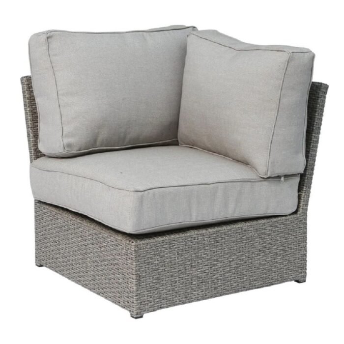 Outdoor Wicker Sectional With Weather Resistant Cushions And Table - Image 16
