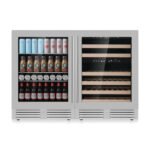 48" Ultimate Under Bench Wine Fridge and Bar Refrigerator Combo with 3 Temp. Zones - Image 2