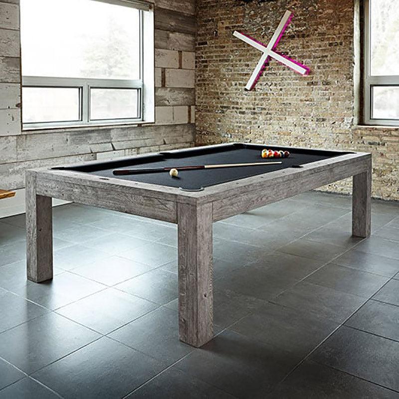 49116-brunswick-sanibel-american-pool-dining-table-in-rustic-grey-in-room_ef5a2d3f-4dfe-4511-a472-1eb3508c8126 Brunswick Sanibel 8ft American Pool Table - Rustic Grey - Image 1