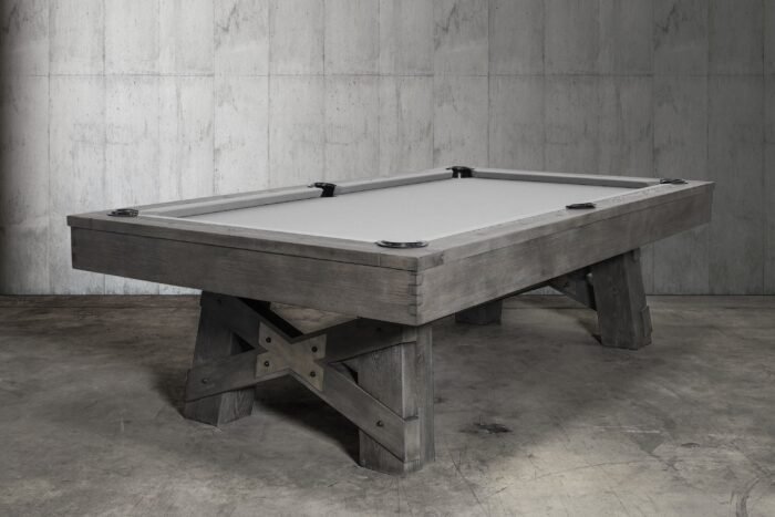 Nixon Georgia 7' Slate Pool Table in Grayson Grey Finish w/ Dining Top Option - Image 4
