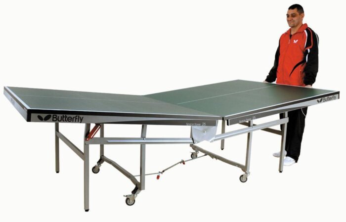 Butterfly Space Saver 22 Green Table Tennis Table - Image 2