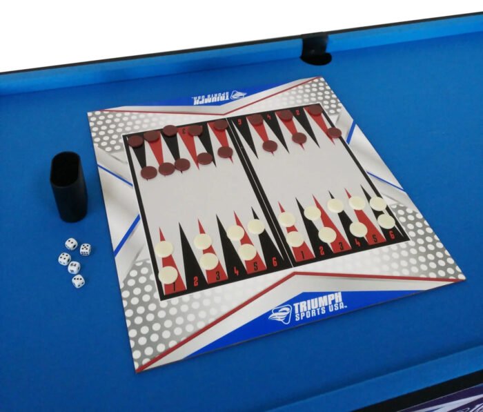 13-In-1 Combo Game Table Includes Basketball, Table Tennis, Billiards, Push Hockey, Launch Football, Baseball, Tic-Tac-Toe, and Skee Bean Bag Toss - Image 15