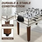 2X4Ft 10-In-1 Combo Game Table Set for Home, Game Room, Friends & Family W/Hockey, Foosball, Pool, Shuffleboard, Ping Pong, Chess, Checkers, Bowling, and Backgammon - Image 6