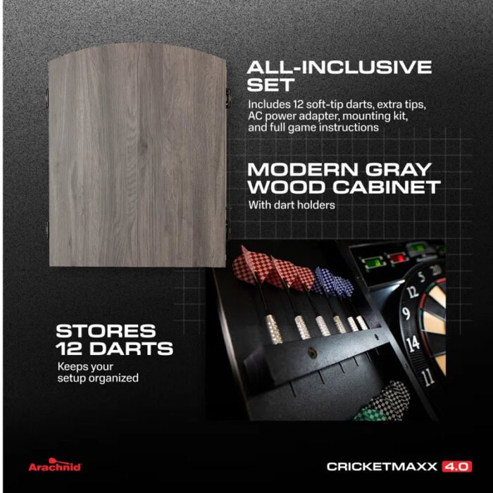 Cricket Maxx 4.0 Electronic Dartboard Set - Image 7