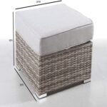 Stylish Outdoor Ottoman With Cushion For Comfort - Image 4