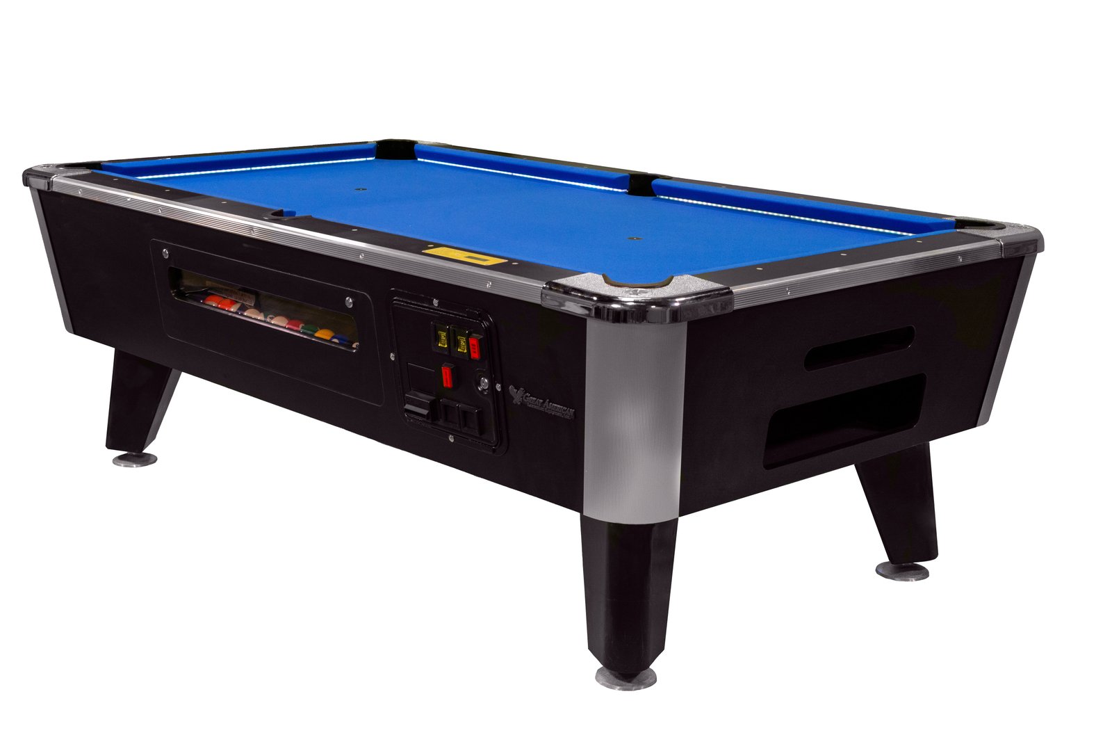 5f32a04ed7402d04cfd60d4a_Legacy12VBAPoolTableLEDLights Great American Legacy Coin Operated Pool Table - Image 1