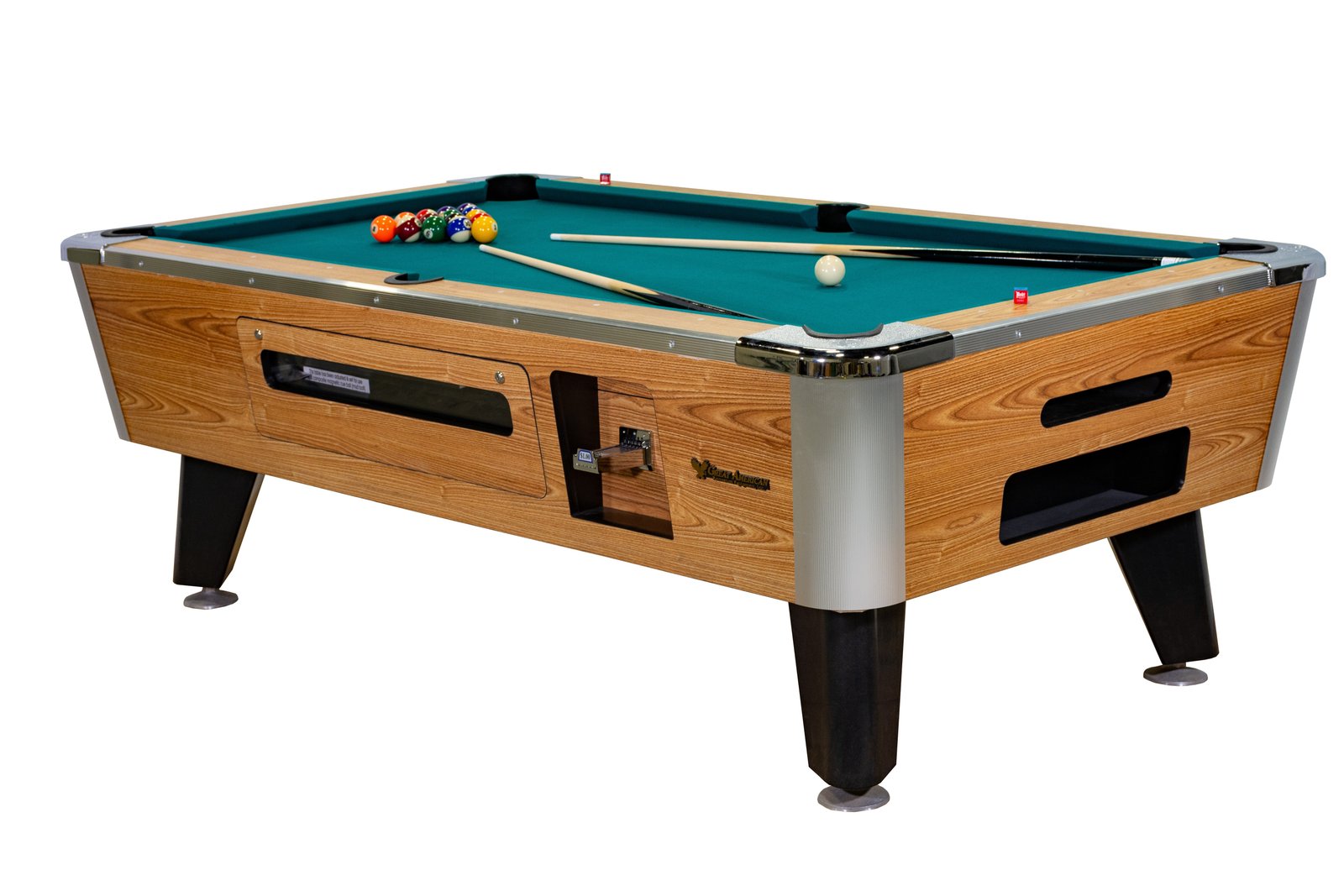 5f32a04ed7402de3a7d60d48_MonarchPoolTableCoin-opwAccessories Great American Monarch Coin Operated Pool Table - Image 1