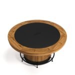 RAM Game Room Prohibition 60" Poker Table - Walnut - Image 3