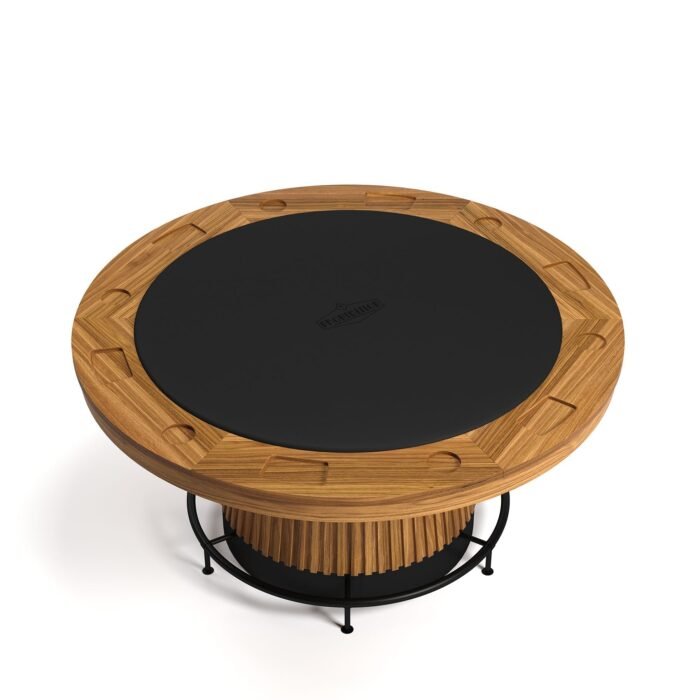 RAM Game Room Prohibition 60" Poker Table - Walnut - Image 3