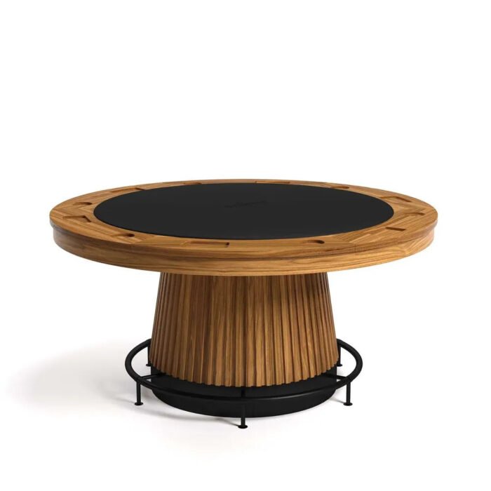 RAM Game Room PRO60TBL-W Poker Table - Matte Walnut - Image 5