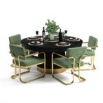 RAM Game Room Prohibition 60" Poker Table - Black - Image 5