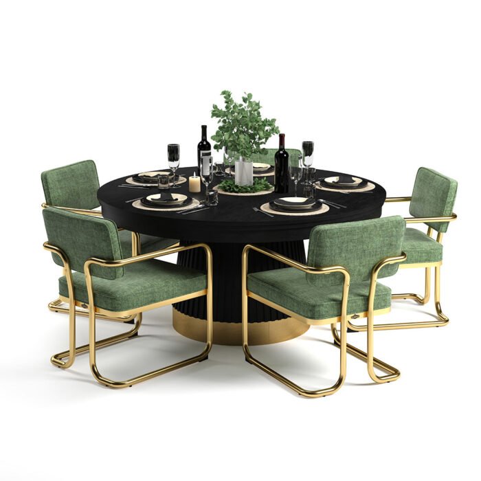 RAM Game Room Prohibition 60" Poker Table - Black - Image 5