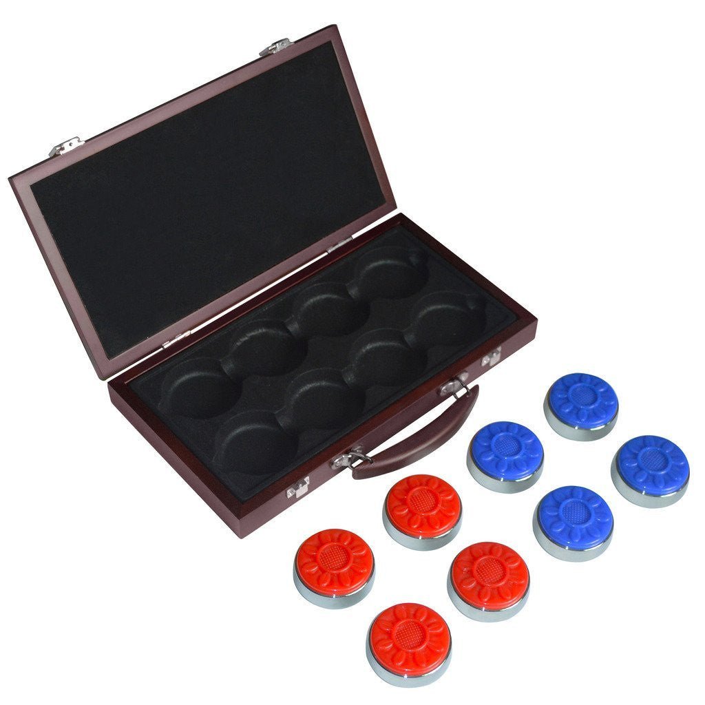 61VQLiSVizL._SL1024 Carmelli Shuffleboard Pro-Series Puck Set in Wooden Box - Image 1