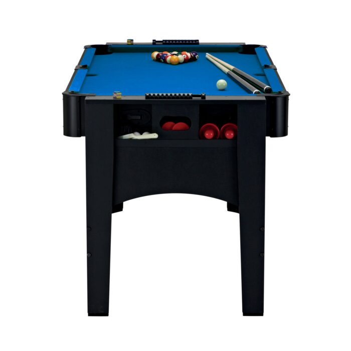Fat Cat Multi 3-in-1 6' Flip Game Table Blue Top - Image 4