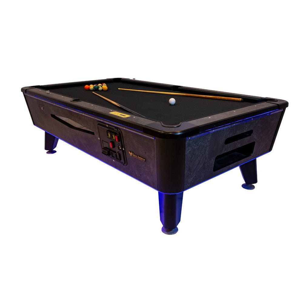 66699_01 Great American Black Beauty Coin Pool Table - Image 1