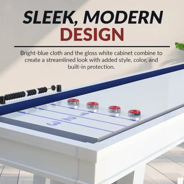 Hathaway Crestline 12-ft Outdoor Shuffleboard, Weatherproof - Image 4