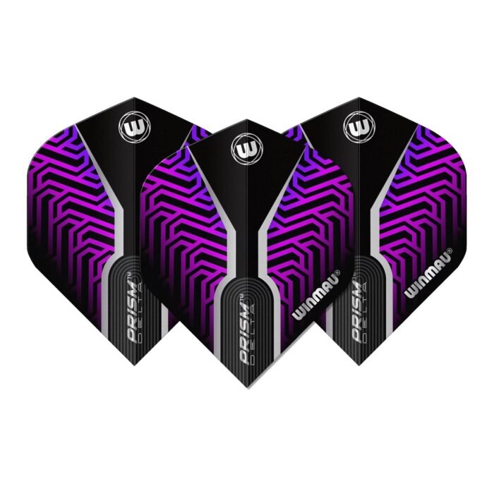 Winmau Kairos Purple Prism Delta Standard - Dart Flight - Image 3