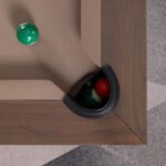 Playcraft Barcelona 8' Slate Pool Table in Walnut Gray on Silver - Image 15