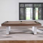Playcraft Barcelona 8' Slate Pool Table in Walnut Gray on Silver - Image 6