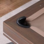 Playcraft Barcelona 8' Slate Pool Table in Walnut Gray on Silver - Image 10