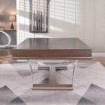 Playcraft Barcelona 8' Slate Pool Table in Walnut Gray on Silver - Image 8