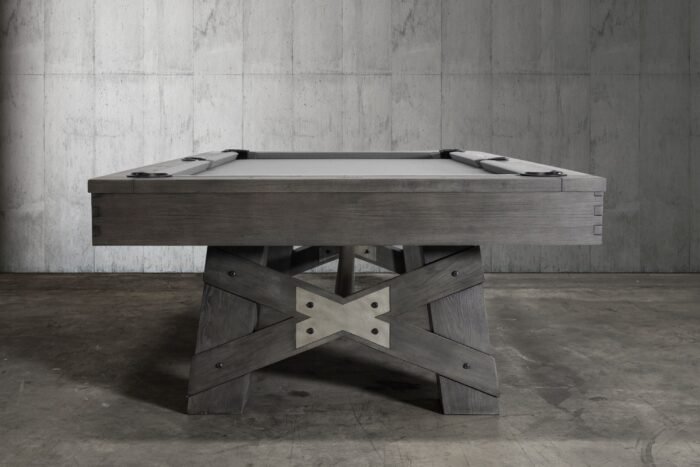 Nixon Georgia 7' Slate Pool Table in Grayson Grey Finish w/ Dining Top Option - Image 6