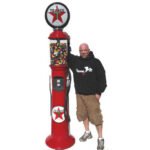 7' 6" Replica Gas Pump Gumball Machine