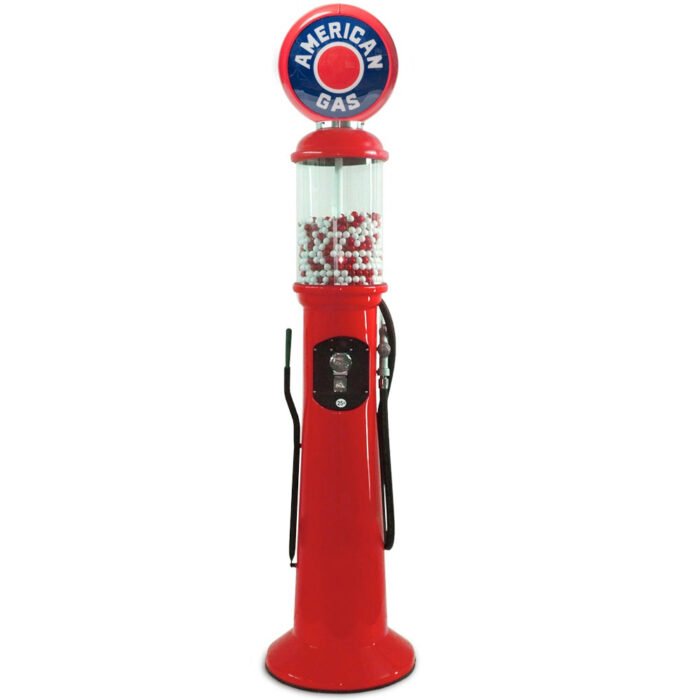 7' 6" Replica Gas Pump Gumball Machine - Image 3