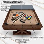 Freetime Fun Rockford 7' Espresso Multi-Game Table - Image 4