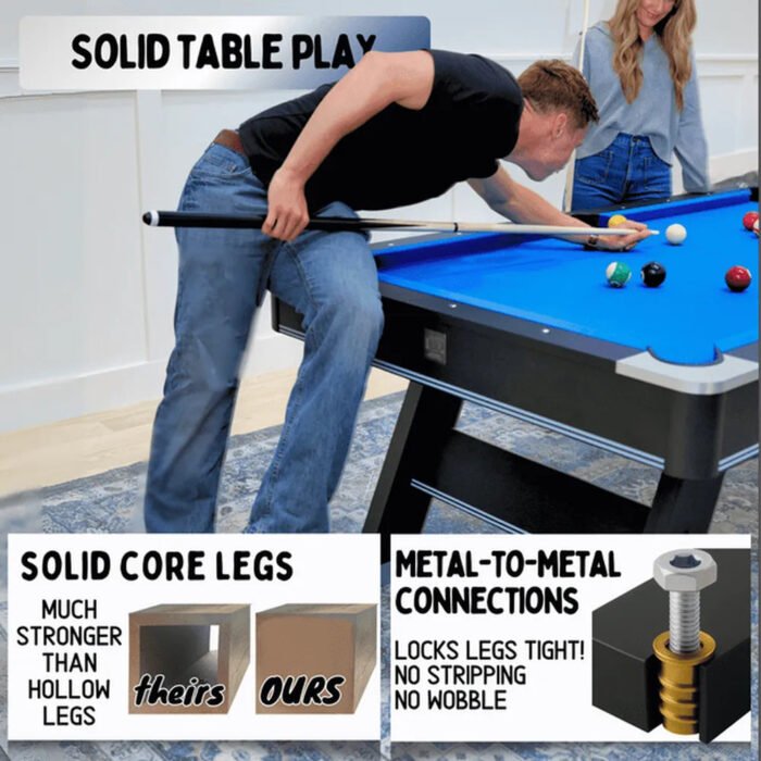 Freetime Fun Sports 7' Pool Table – K66, Dining & Ping-Pong - Image 4