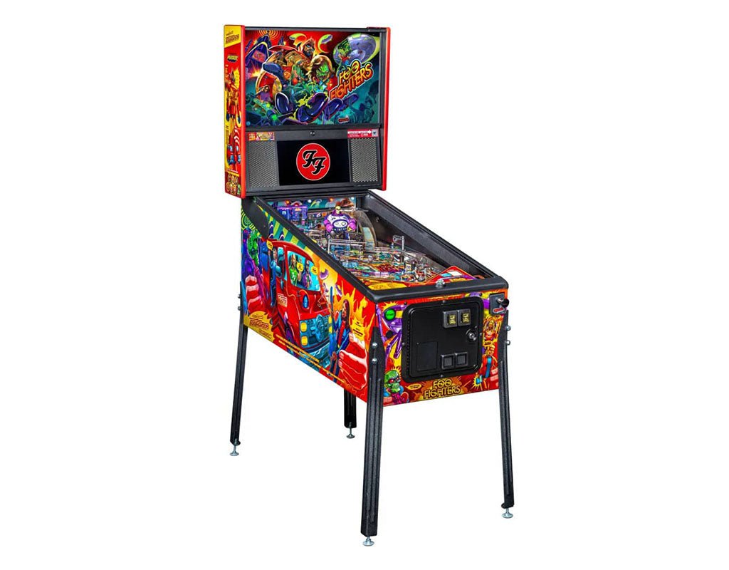 71895-foo-fighters-premium-pinball-machine-left Foo Fighters Premium Pinball Machine - Image 1