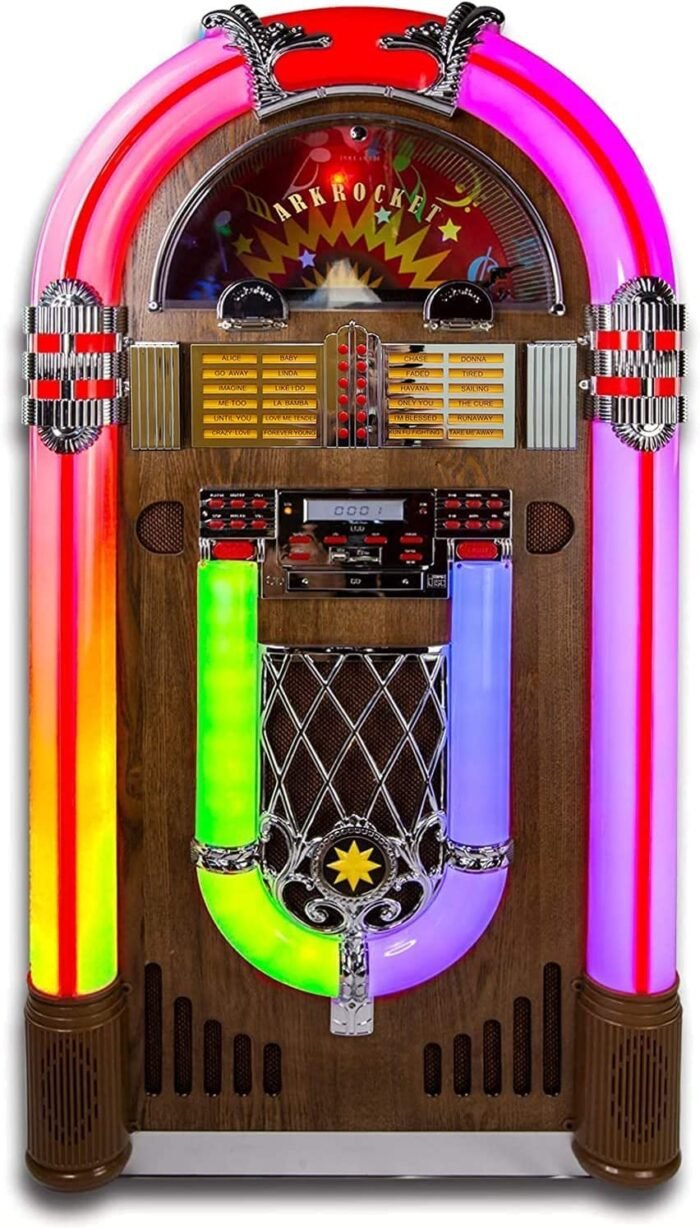 Saturn V Full Size Bluetooth Vinyl Record Jukebox - Image 3