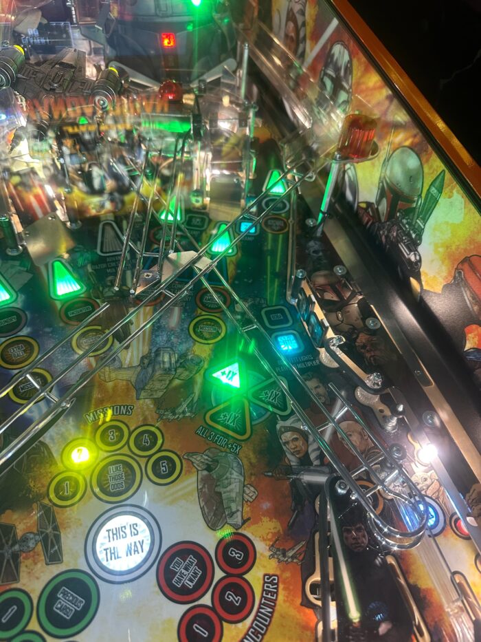 Stern Pinball LOADED The Mandalorian Premium Pinball Machine - Image 7