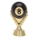 8-Ball Trim Figure, Gold - 3"