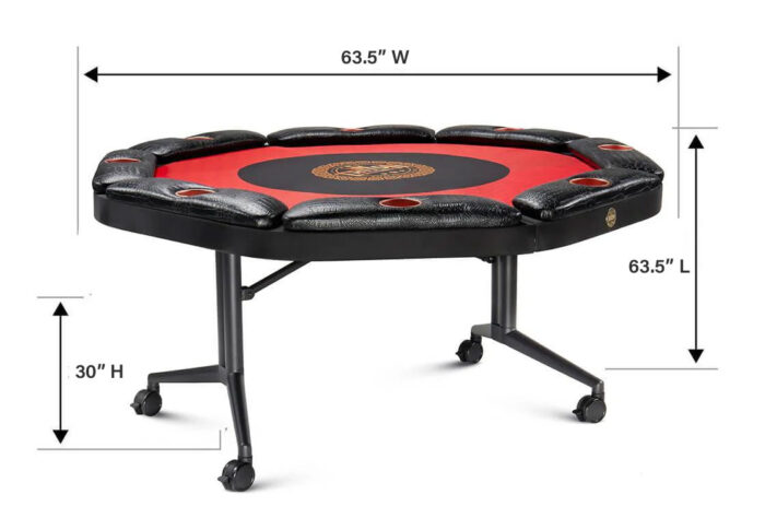 Triton 8 Person Poker Table – Foldable & Comfortable - Image 3